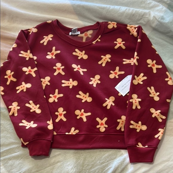Gingerbread Patterned Sweatshirt - Picture 1 of 3